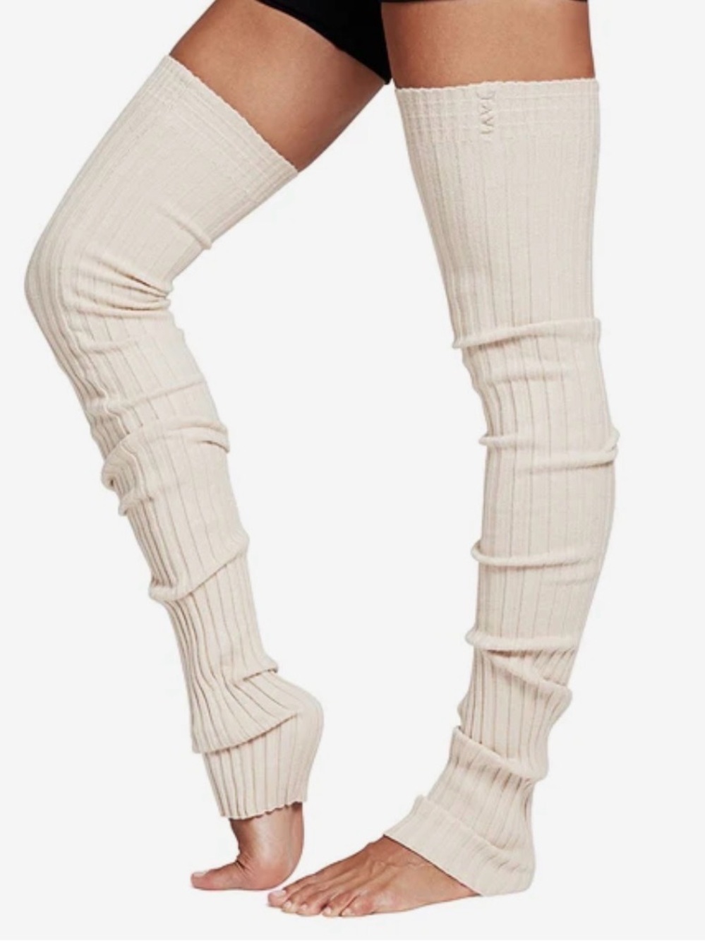 Free People Tavi Leg Warmers Thigh High. NWT. Oat